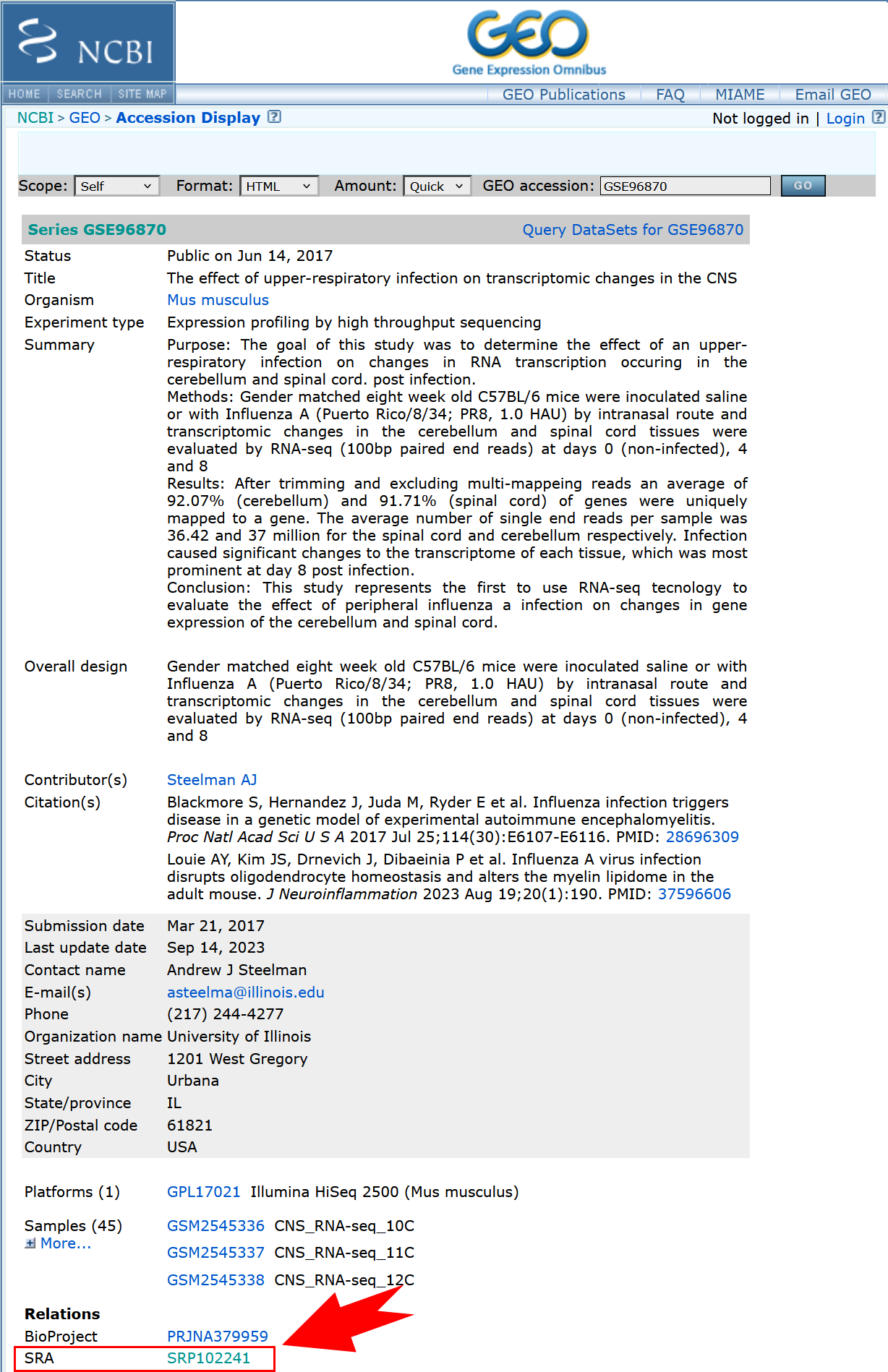 FASTQ files from GEO